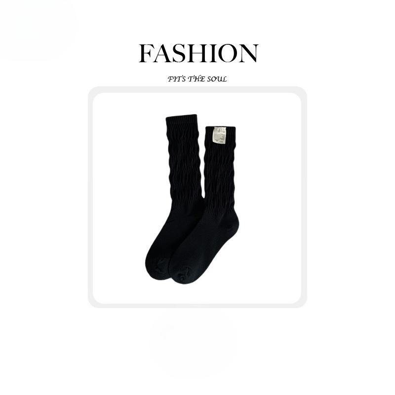 Lolita Girls Solid Color Socks Loose Long Summer Socks Middle Tube Japanese College Princess Socks Sweet JK Streetwear Hosiery