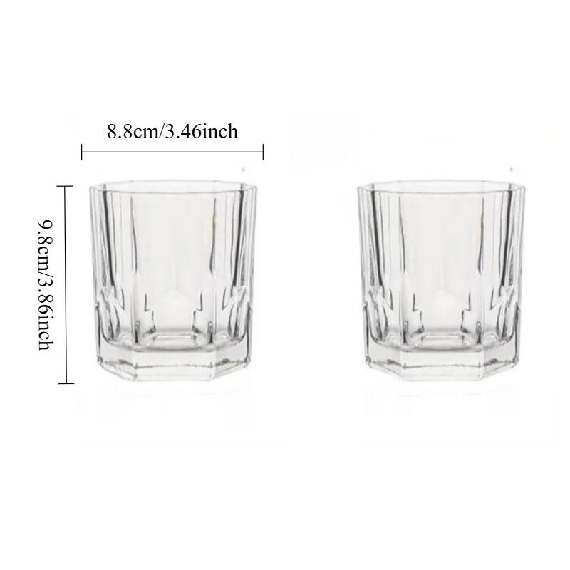 

315ml/325ml Whiskey Glass Party Transparent Cocktail Glass European Thick Bottomed Glass Cup Juice Tea Beverage Mugs Water Mug 2pcs