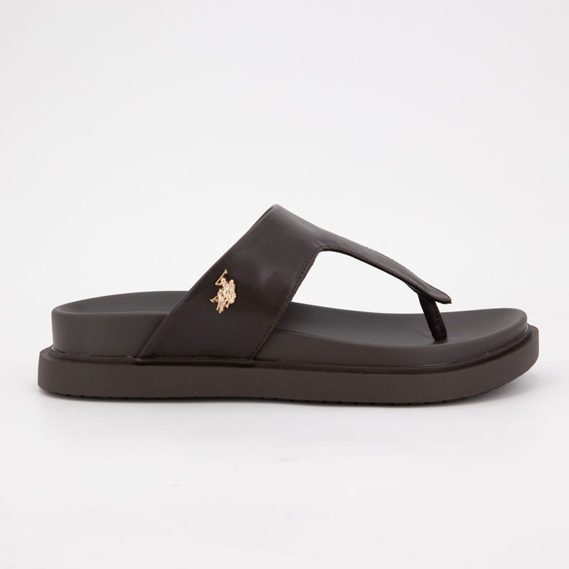 Tong turtledove kary cuir semelle confort Femme US POLO