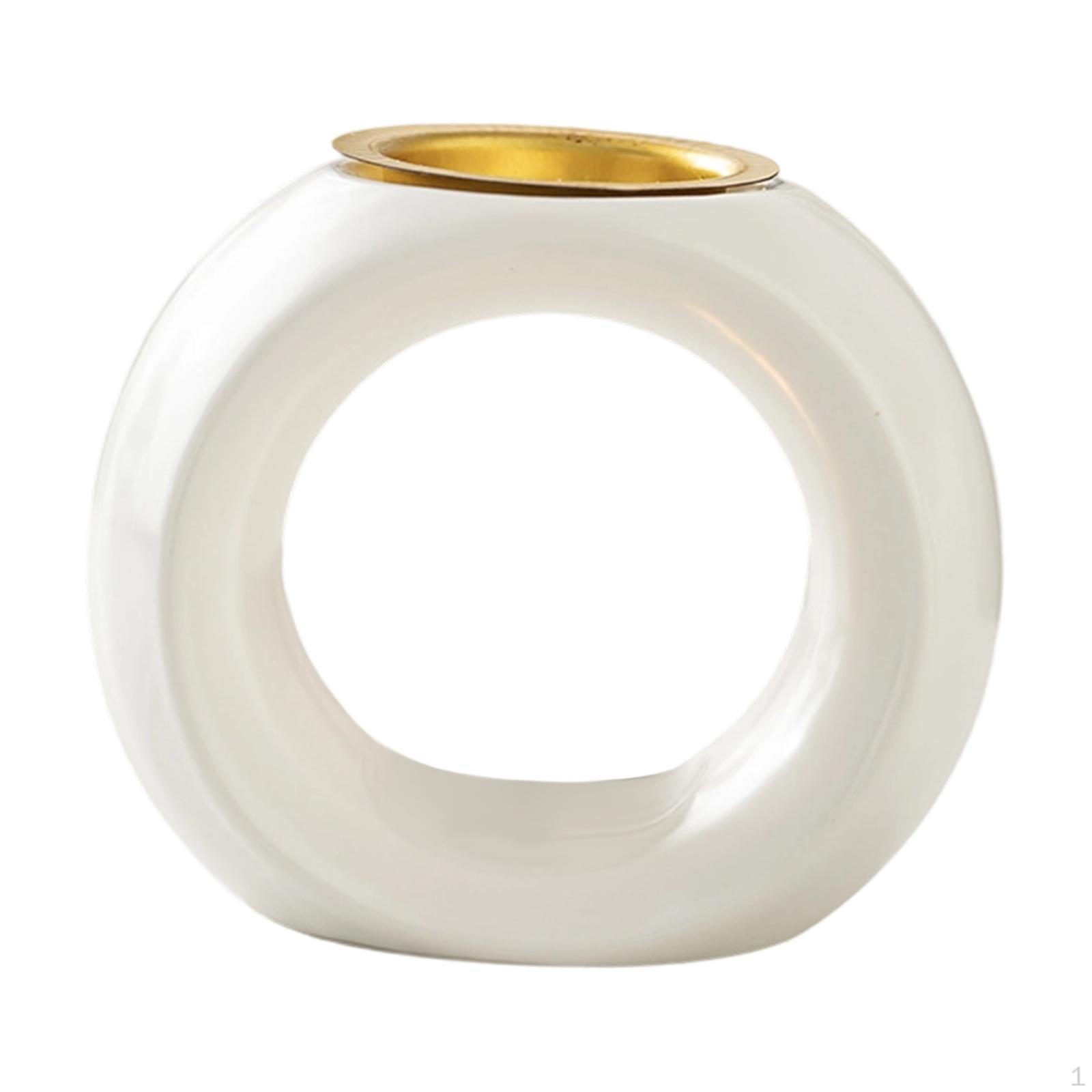 

Candle Holder, Essential Oil Burner, Centerpiece, Home Decor for Home, Office, White