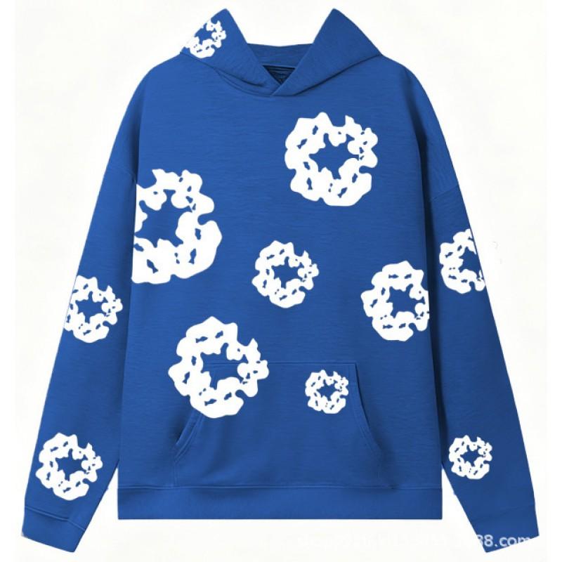 Set Felpa Streetwear Donna Stampa Kapok Vestibilità Larga Manica Lunga Outfit Casual