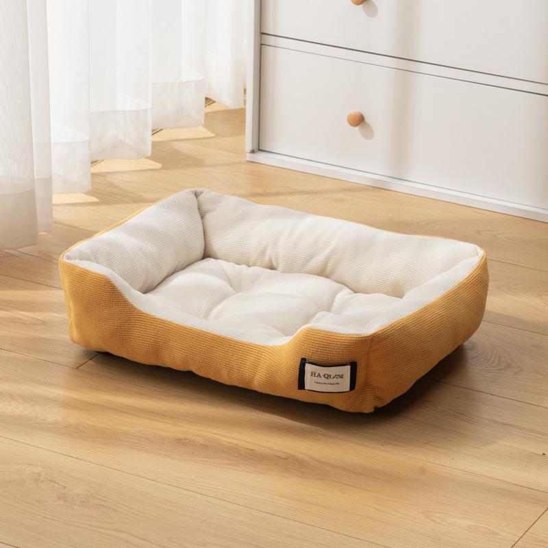 

New Kennel Small and Medium-sized Dogs Are Not Easy To Stick To The Fur Dog Bed Warm Dog Cushion Cat Sleeping Mat Pet Nest L