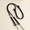 Hand-Woven Amber Turquoise Dzi Bead Sweater Chain for Men and Women