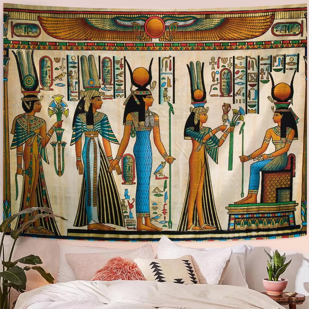 Ancient Egyptian Tapestry Holy Beetle Elephantine Scandinavian Style Living Room Room Decoration
