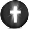Luminous Cross Spare Tire Cover Christian Bible Faith Weatherproof Vinyl for RV and Travel Trailer