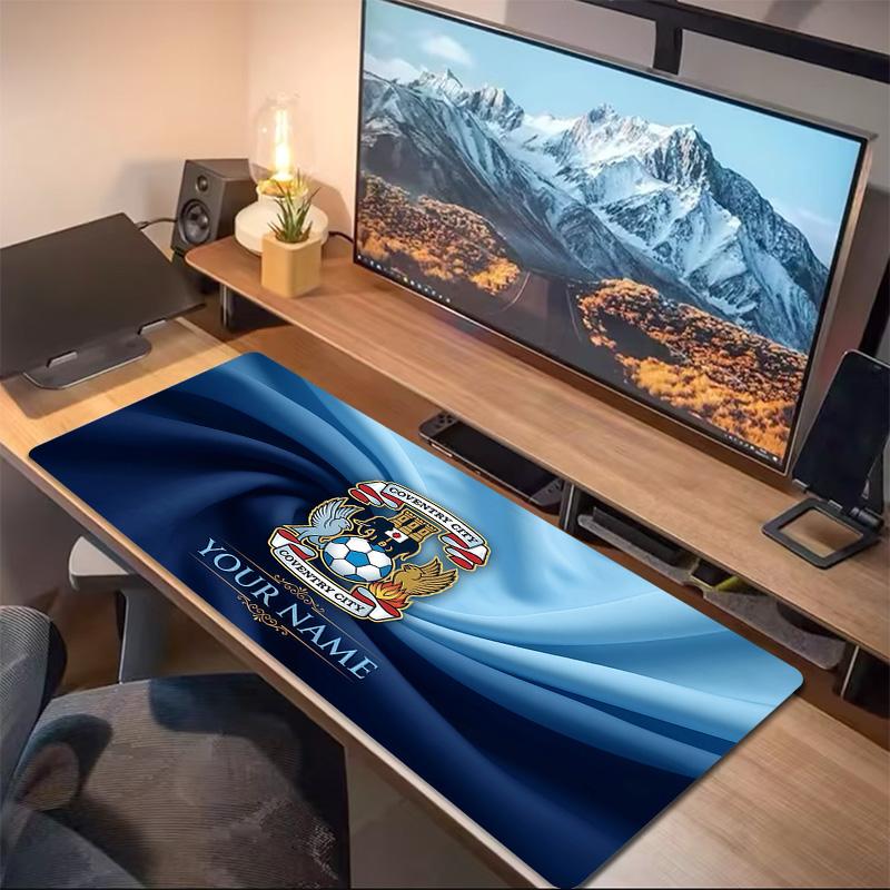 Coventry City Football Club Print Cushion Non-slip Laptop Tablet Big Mousepad XXL Mat Mini PC Playmat With Lock edge