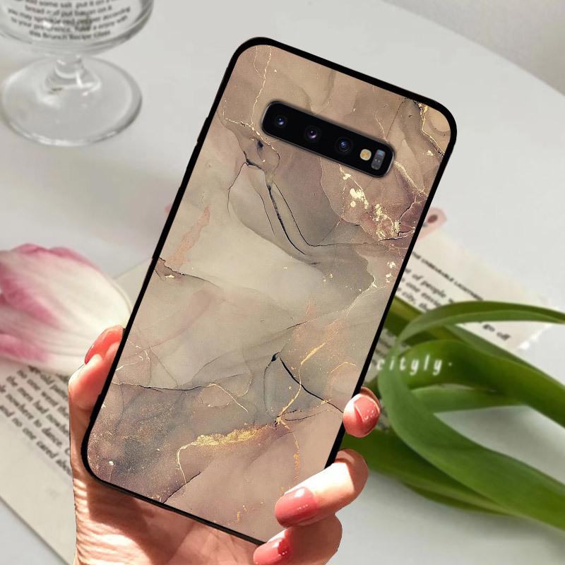 Case For Samsung S10 S10+ S10E Silicone Etui Fashion Painted Soft TPU Coque For Samsung Galaxy S10 S 10 Plus S10E Phone Cover