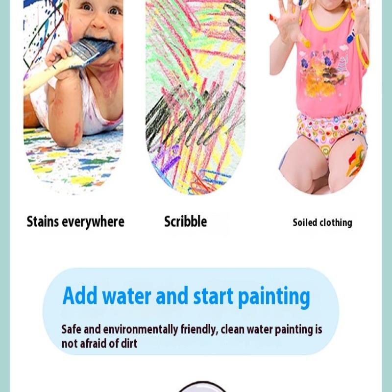 1 Libro+1 Penna Libro da Colorare Riutilizzabile Libro da Dipingere con l'Acqua Sensoriale Educazione Precoce Puzzle Giocattoli da Disegno