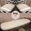 Universal Plush Car Seat Cushion - Thick, Warm, Non-Slip Rabbit Hair for Autumn & Winter