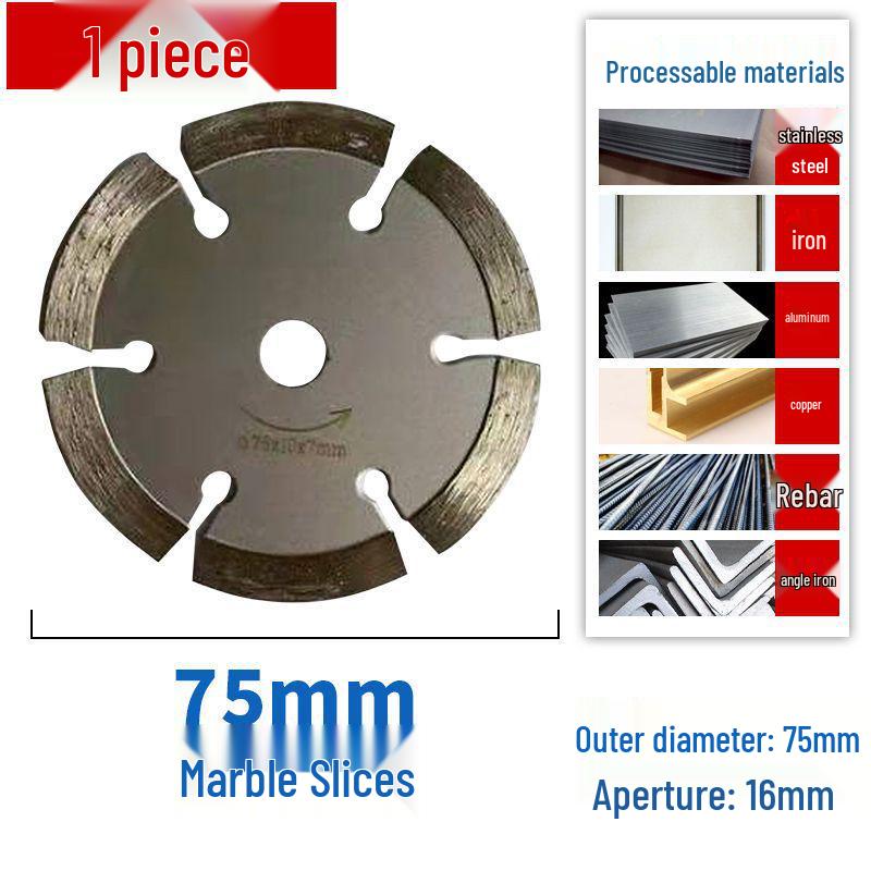 Mini 76mm (3") Angle Grinder Blade: Metal Grinding & Polishing Disc, Cutting Wheel 10mm Arbor.
