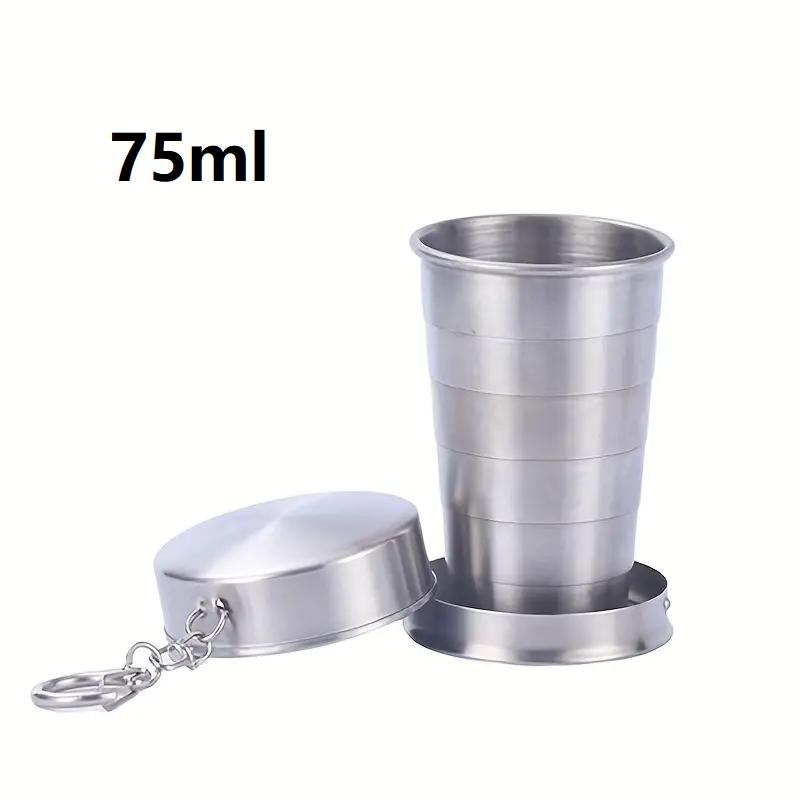 

The telescopic folding stainless steel wine glass keychain is widely used both indoors and outdoors for folding travel.