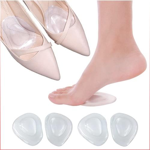 Meidlan Insoles, Foot Protection Pads, Prevents Slippage, Blisters, and Metatarsal Support, Arch Support, Gel Pads, Yongquan Acupressure Point Support