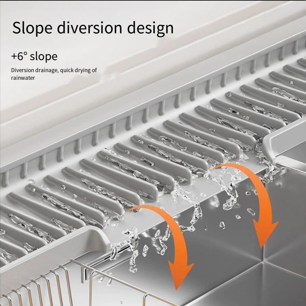 Kitchen Sink Splash Guard Silicone Drainage Mat Dish Soap Dispenser Sponge Holder Mat For Kitchen Sinks Narrow Edge