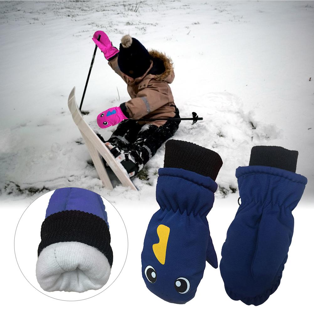 Baby Mitten for Winter 1 Pair Baby Mitten for Winter Kids Boys Girls Outdoor Warm Gloves Waterproof Windproof Ski Gloves