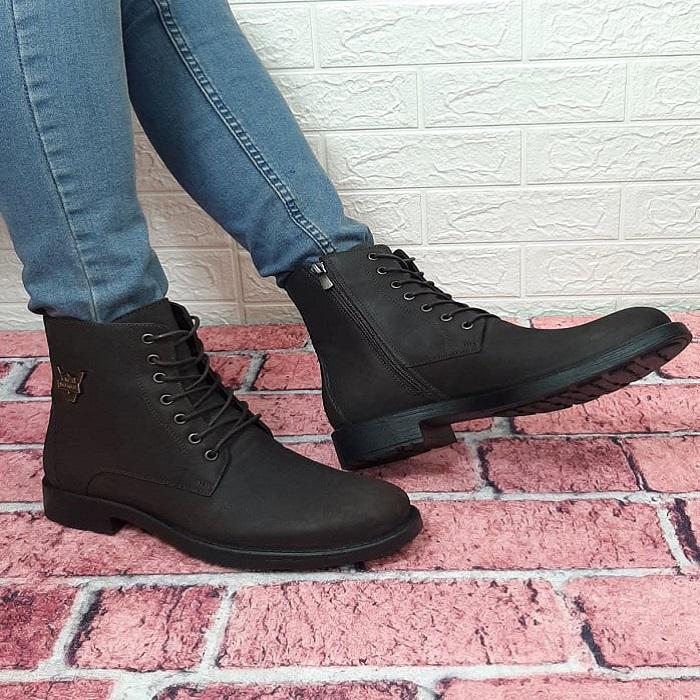 VOYAGER 3517 Brown Genuine Leather Non-Slip Sole Quality Men's Boots