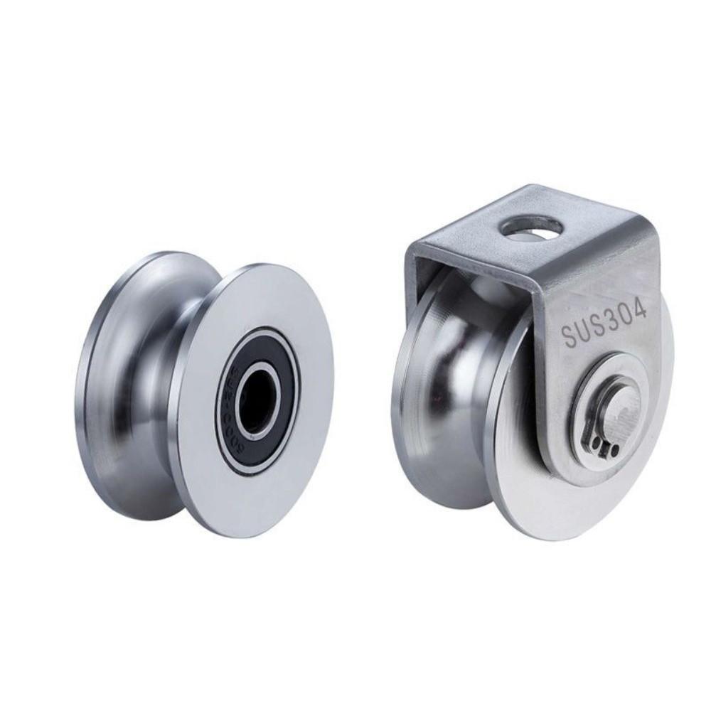 Heavy Duty V Groove Pulley Smooth Rolling Industrial Grade V Sliding Gate Roller Wheel Easy Install Corrosion Resistant