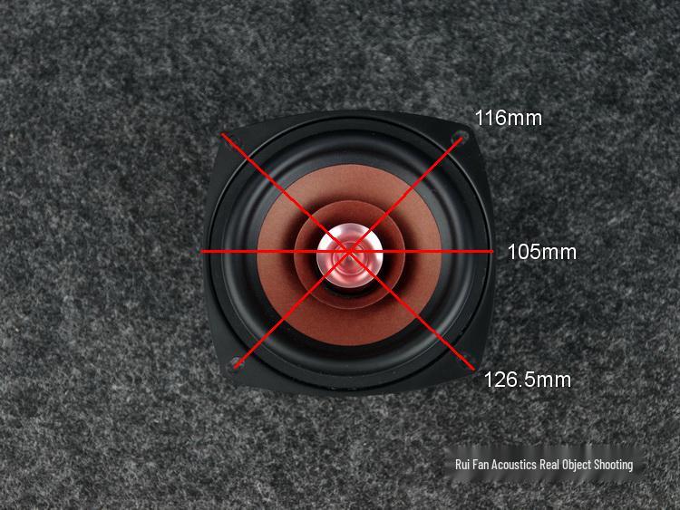 4-Inch Full-Range Speaker - Audiophile Quality for Vocals & Instruments - Excellent High, Mid, Low Frequencies | Ruifan Acoustics