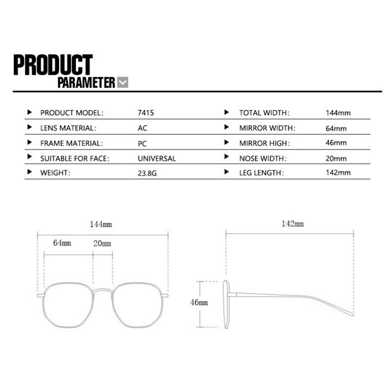 Women's glasses, retro round small frame glasses.