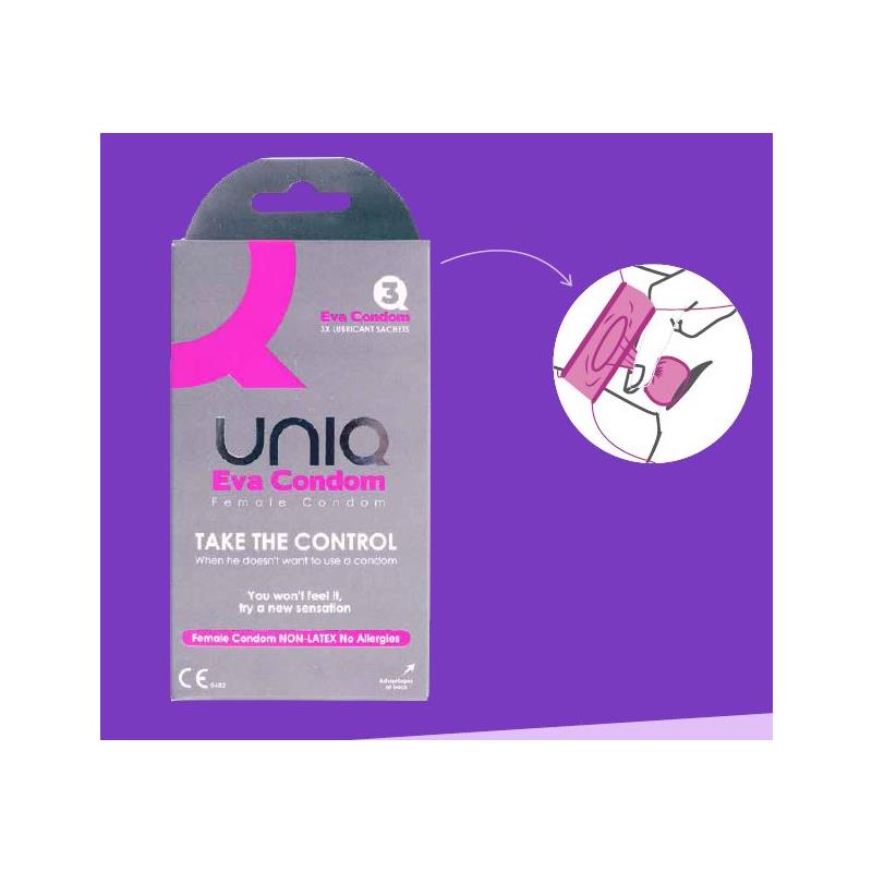 Eva Female Latex-Free Condoms 3 Units