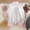Autumn Winter Baby Plush Climbing Clothes Baby Warm and Thick Cartoon Dog Rabbit Cute Cotton