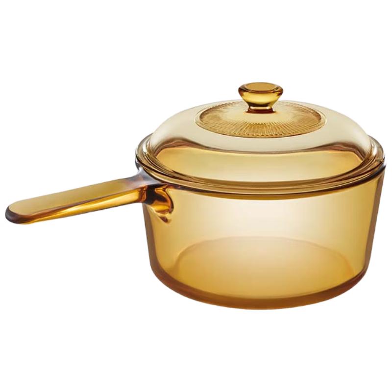 

Янтарный стеклянный горшок Corning VISIONS