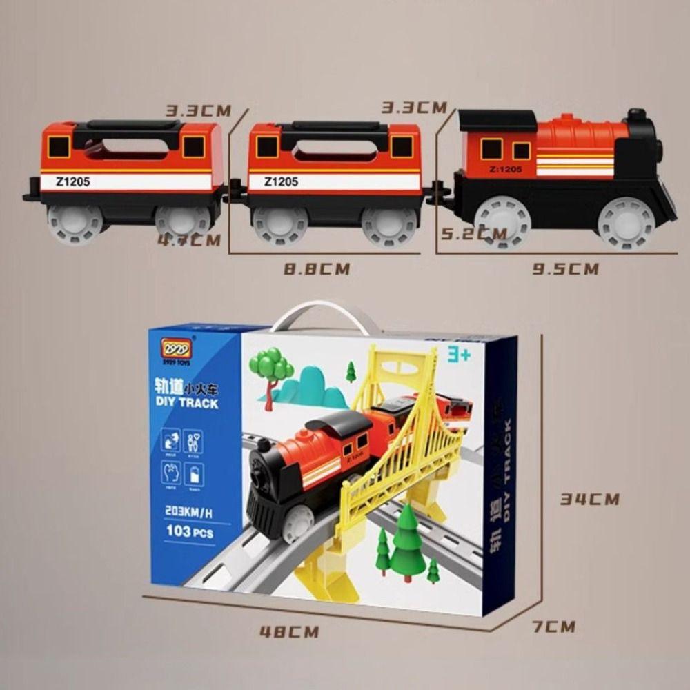 Assembling Design Electric Train Electric Powered Educational Model Set Children's Toys