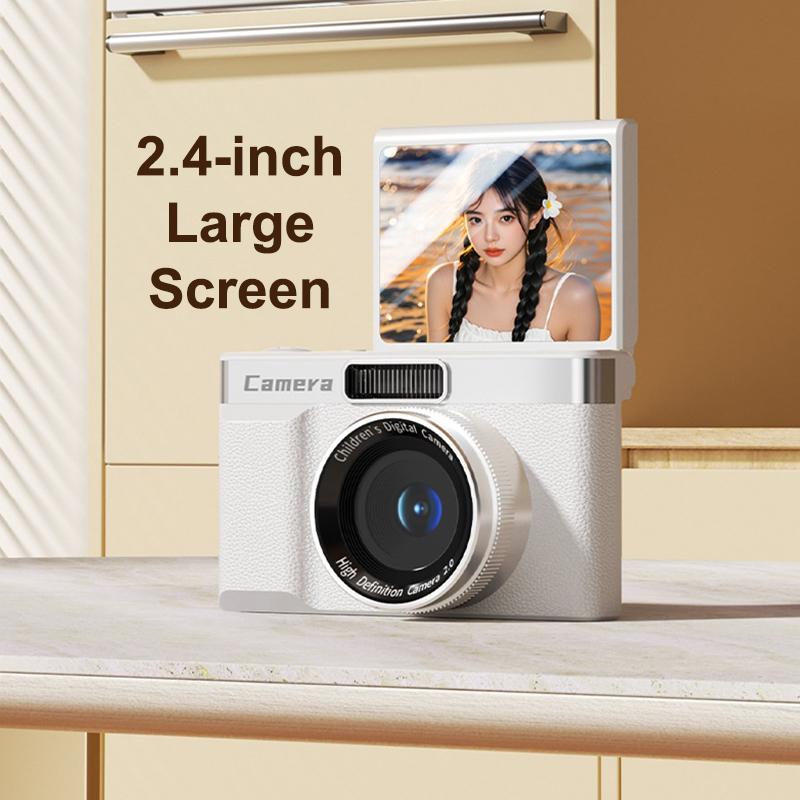 Ccd Digital Camera Travel 180°Flip Screen Selfie Camara 96Mp Autofocus 8X Zoom Entry-Level Kids Camara Portable Card Camera