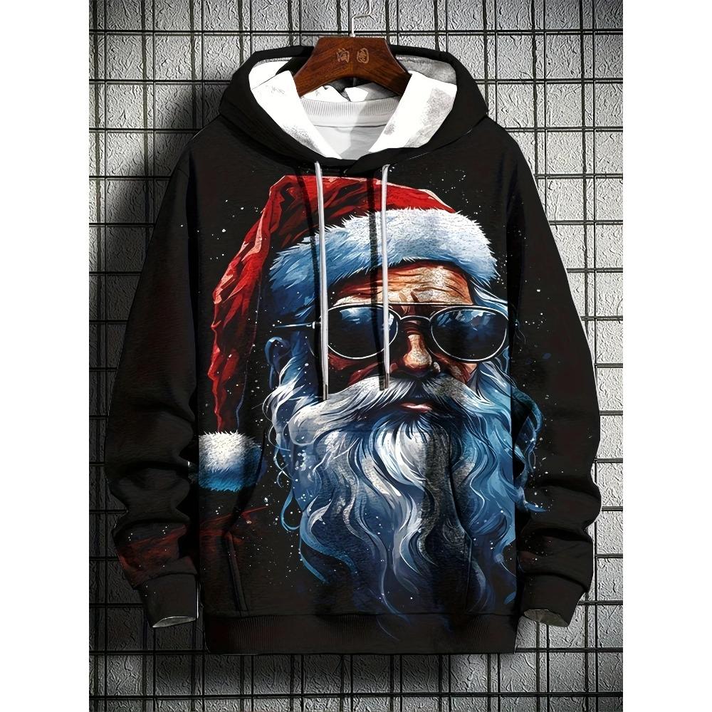 

Осінні 3D Різдвяні Тематичні Принтовані Худі Модні Повсякденні Спортивні Толстовки з Капюшоном з Довгим Рукавом для Чоловіків M