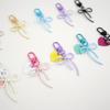 Elegant Butterfly Knot Keychain Bag Pendant Fashionable Alloy Phone Charm Keyring for Women and Student