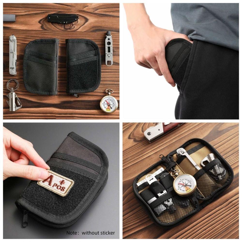 7 Pockets EDC Tool Storage Bag Credit Card Wallet Outdoor Gear Organizer  Camping Hiking