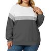 Plus Size Sweatshirt For  Women Oversized Crewneck Long Sleeve Pullover Tops