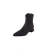 Fashion New Autumn Winter Women Boots Fashion Pointed Toe Chelsea Boots for Women Short Boots Shoes Low Heel Botines Mujer Size 34-43