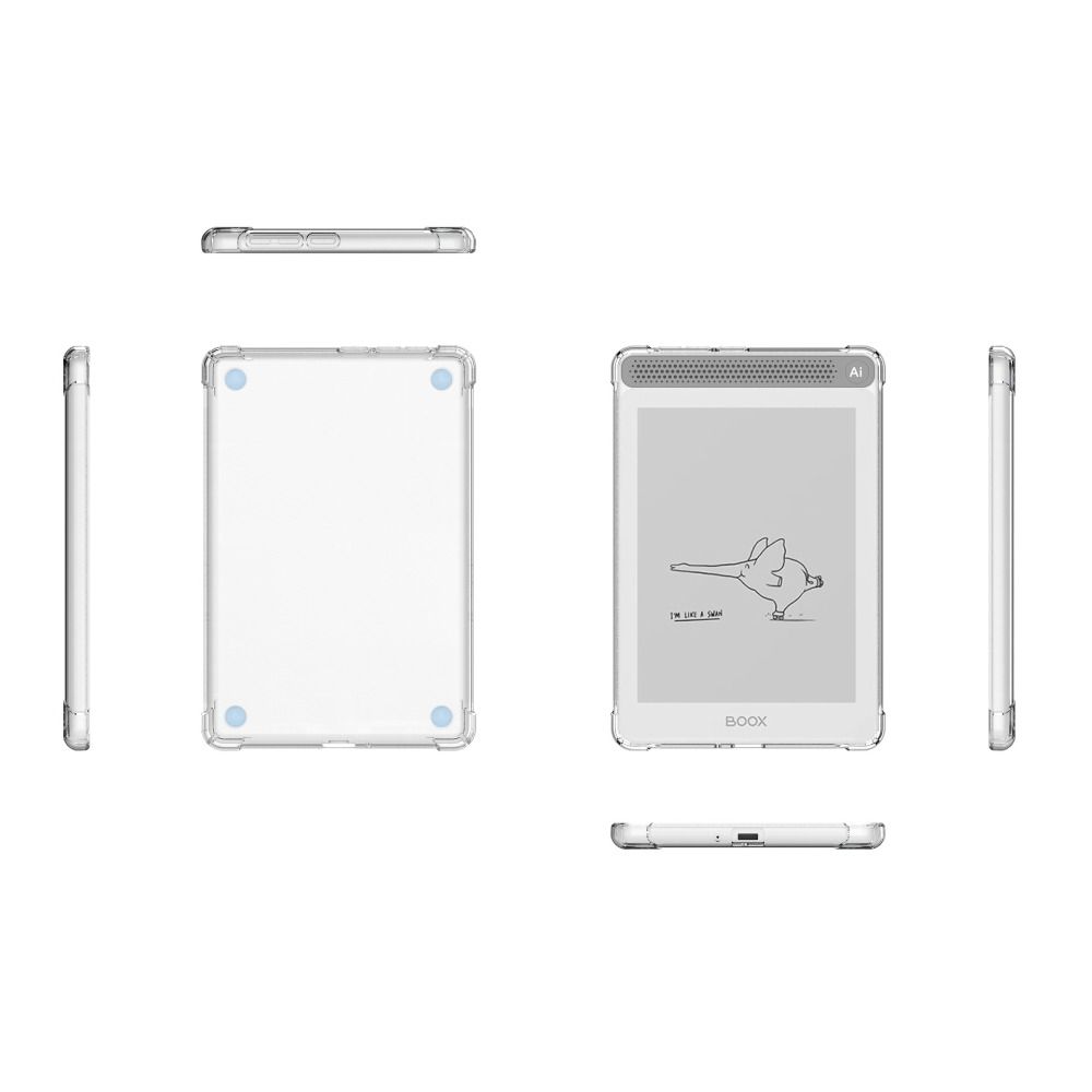Anti-fall 6 Inch E-Reader Case Air Bag Clear Back Shell Protective Cover for Onyx Boox A6