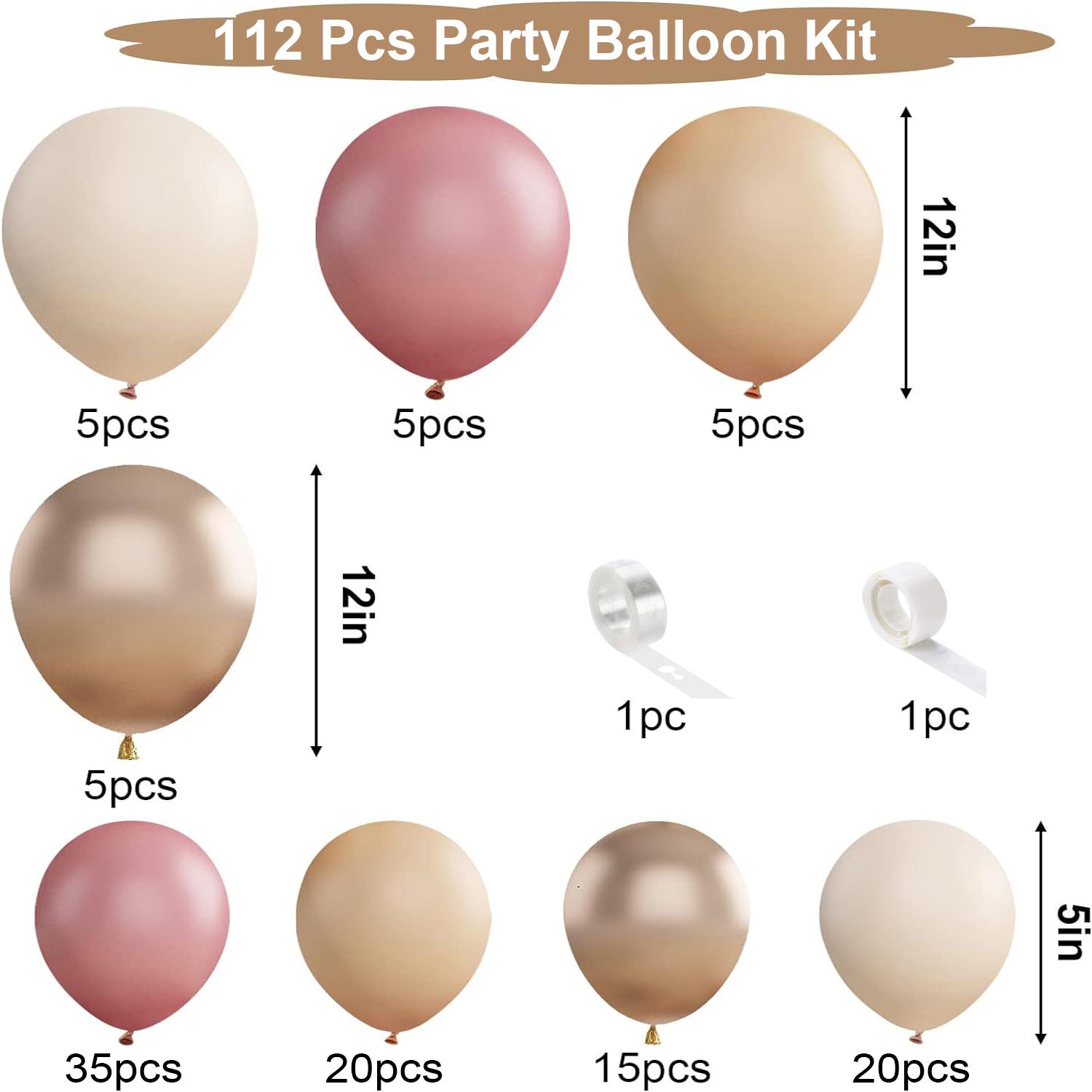 

111PCS multi-color latex balloon set suitable for birthday parties, weddings, Valentine s Day party decoration Other