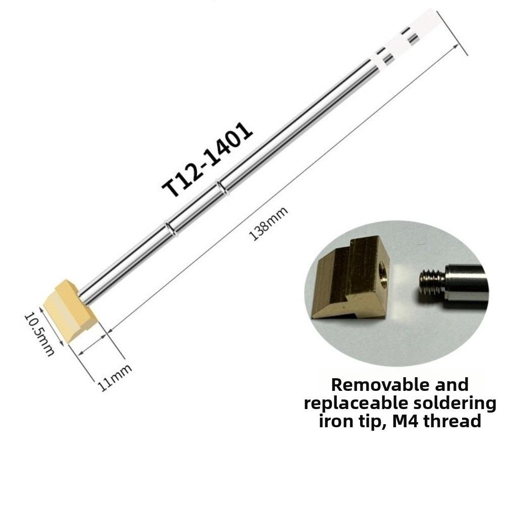 

Brass Spade Soldering Iron Tip Smooth Tinning Fast Heat Conduction Detachable Soldering Tip Shovel Shape Irregular Soldering Tip