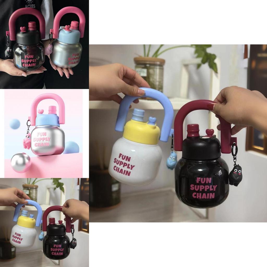 650ml Drink Double Large Capacity Plastic Thermos Cup Gift Water Fashion Cups