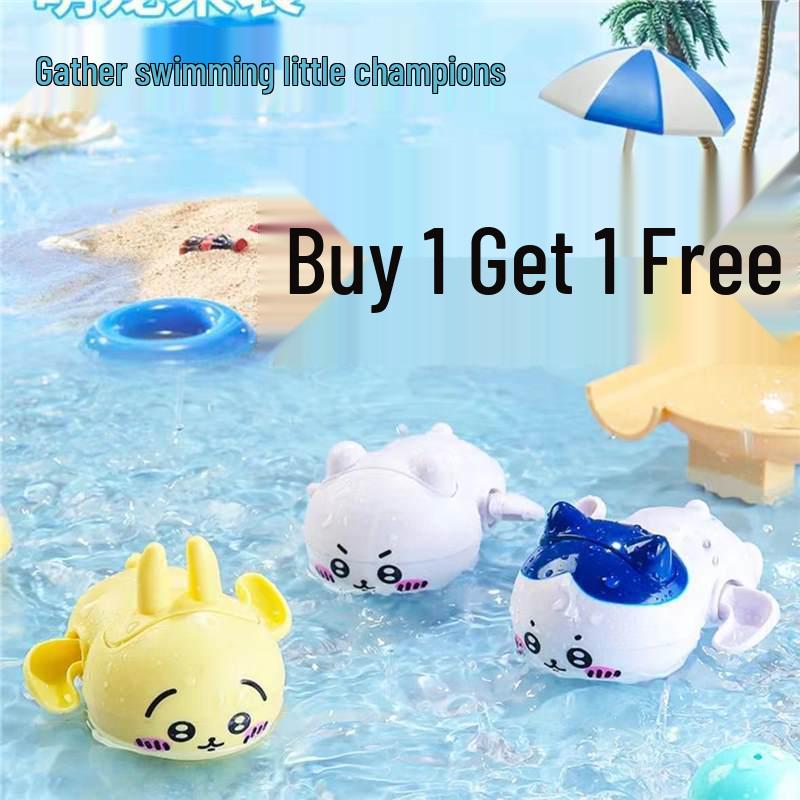 

Chiikawa Usagi Summer Water Play Toy: Cute Clockwork Inertial Swimming Bath Companion