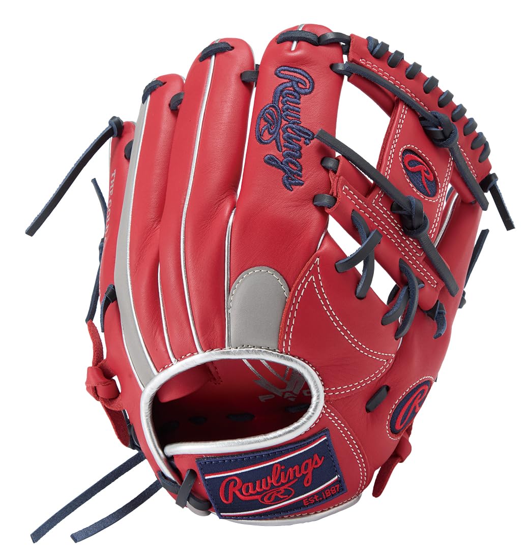 Rawlings HOH DP Colors Baseball for Softball and Size Women s Glove, Scarlet/Gray, GS5HDR34, Baseball, 11.5 (Right-Handed Throw)