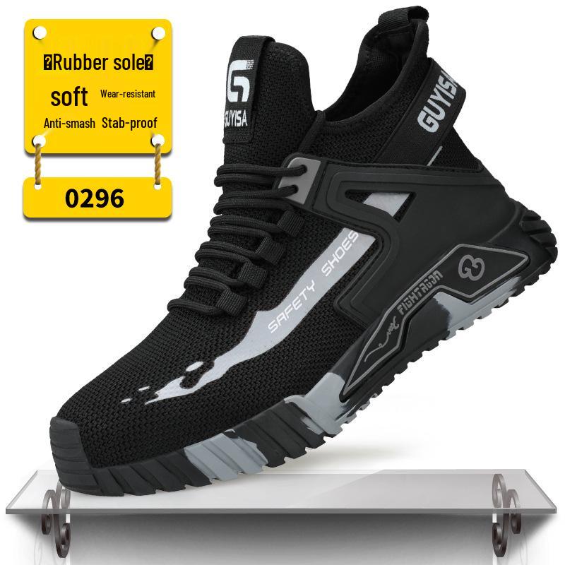 Upgraded Lightweight Steel Toe Work Shoes - Anti-Smash, Puncture-Resistant, Comfortable, Wear-Resistant Safety Footwear