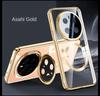 For Huawei Honor Magic 7 Pro Case Transparent Magnetic Wireless Charging Stand Protective Back Cover Case For Magic 7pro Shell