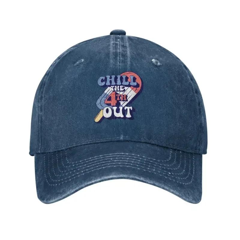 

Custom Classic Unisex Cotton Chill The th Out Funny th Of July Baseball Cap Adult Adjustable Dad Hat Women Unisex Sun Protection Baseball Cap