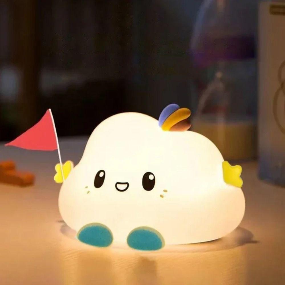 Cute Cloud Night Light Creative Table Lamp Not Dazzling LED Night Light  Bedroom Bedside