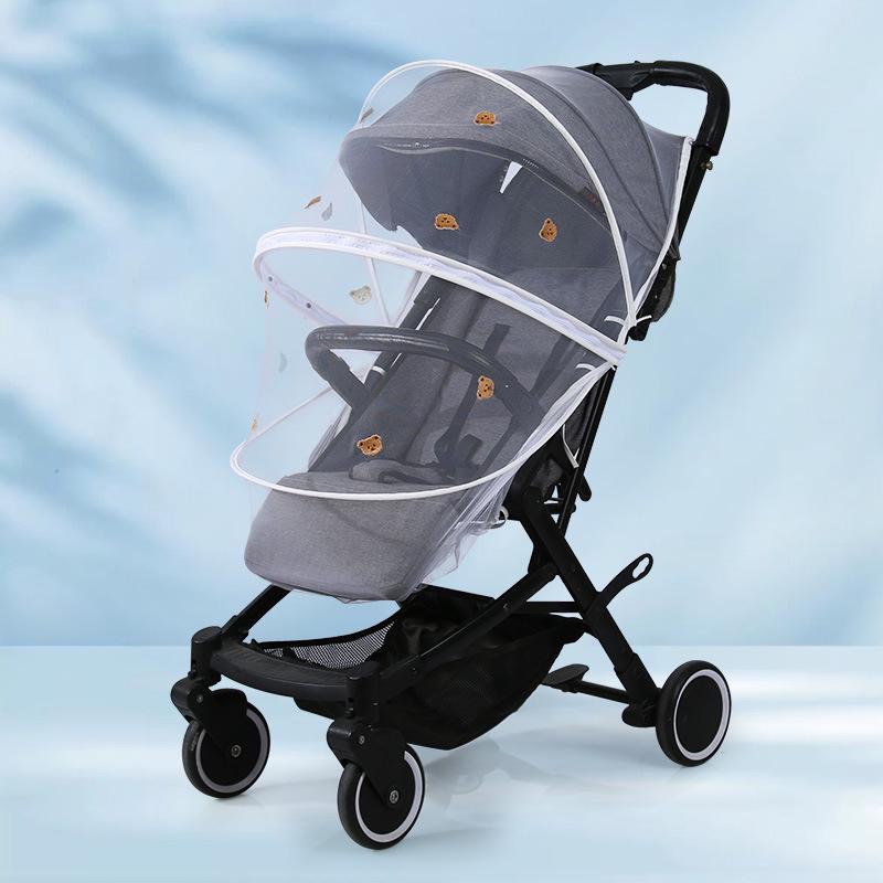 Universal Zippered Baby Stroller Mosquito Net Cover