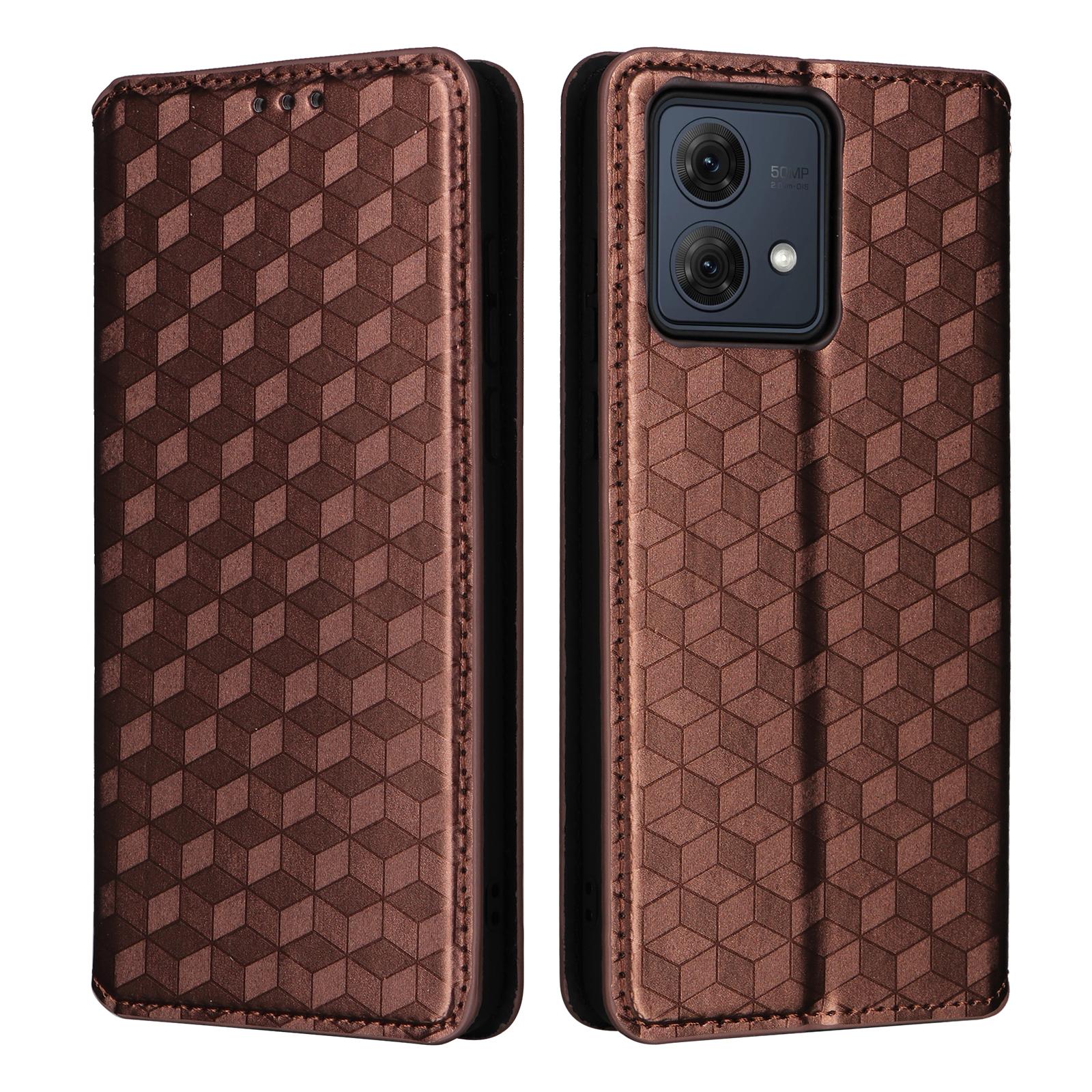 

Чохол-книжка для Motorola Moto G84 5G, шкіряний гаманець з магнітною застібкою, чохол для телефону Brown