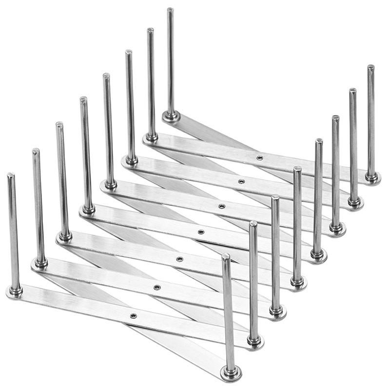 Stainless Steel Adjustable Multi-functional Dish and Bowl Rack for Kitchen.