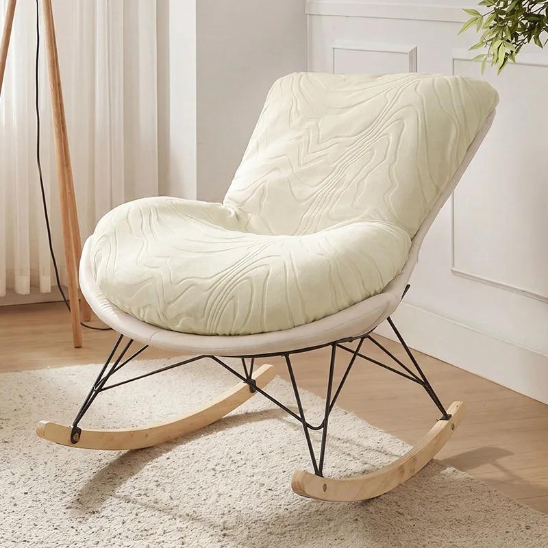 Jacquard Stretch Rocking Chair Cover All-inclusive Elastic Sofa Slipcover Washable Removable Protector for Balcony Living Room