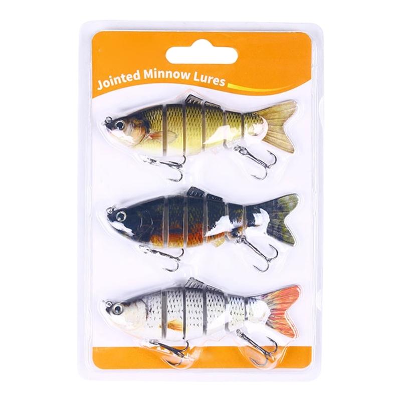 Mehrgelenkige Crankbaits 6 Segmente Hartköder Forellenköder Swimbait Minnow Angelköder Wobbler Angelausrüstung