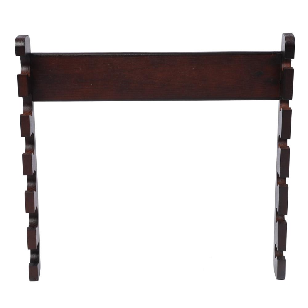 Wood Fishing Rod Pole Reel Holder Mount Rods Rack Organizer Carrier Accessory (Teakwood Color)