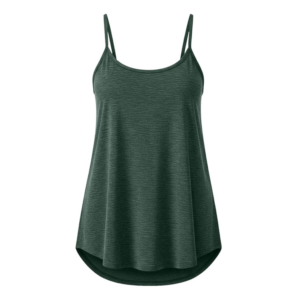Women Summer Sleeveless Casual Tank Top Lightweight Loose Fit Spaghetti Strap Basic Vest Soft Breathable Fabric for Daily Wear