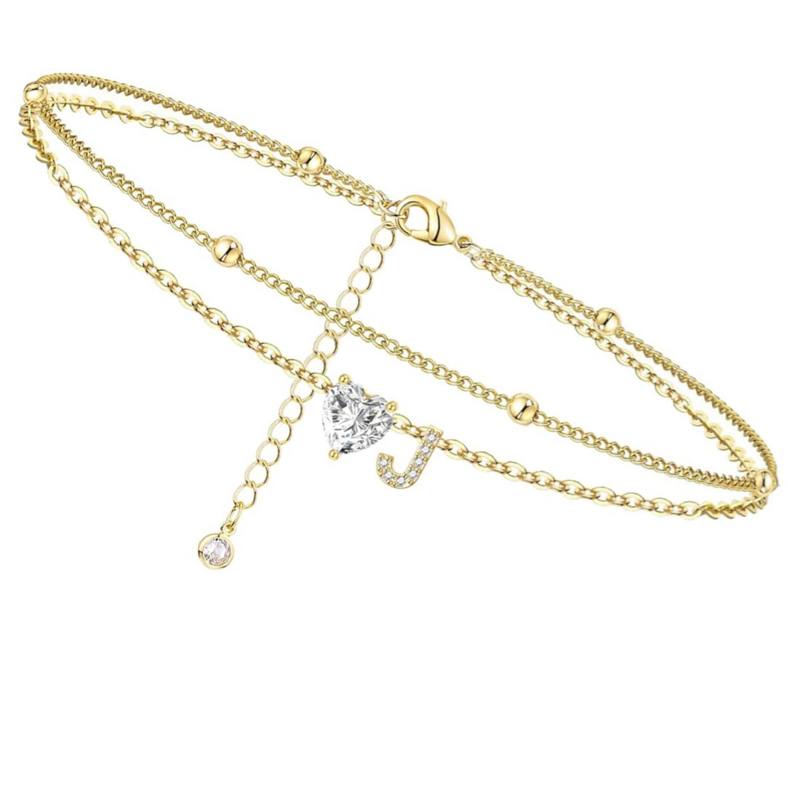 

Инициал Сердце Ножной браслет Сердце Буква Ножной браслет Персонализированная монограмма Ножной браслет1 шт One Size